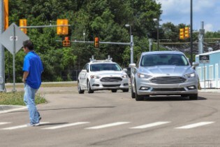 Autonomous Vehicle Testing at Mcity